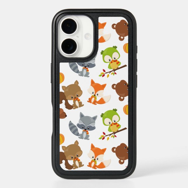 Woodland Animals, Forest Animals, Fall Animals Otterbox iPhone Case (Back)