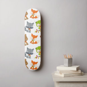 Woodland Animals, Forest Animals, Fall Animals Skateboard