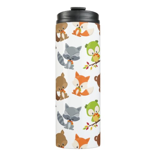 Woodland Animals Forest Animals Fall Animals Thermal Tumbler