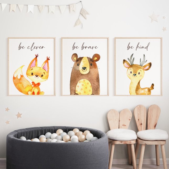 Woodland Animals, Forest Animals, Quotes Wall Art Sets (Creator Uploaded)