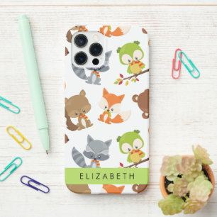 Woodland Animals, Forest Animals, Your Name iPhone 12 Pro Case