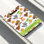 Woodland Animals, Forest Animals, Your Name Seat Cushion