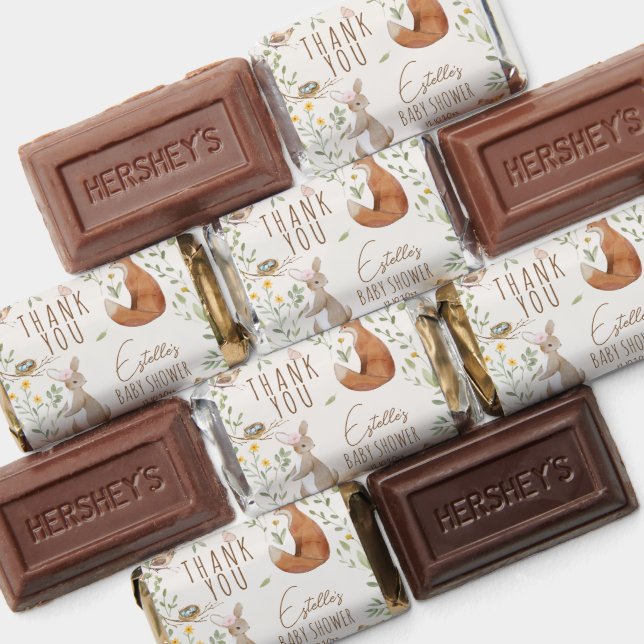 Woodland Animals Forest Baby Shower Favors Hershey (Assorted)