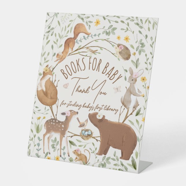 Woodland Animals Forest Friend Books for Baby Sign (Front)