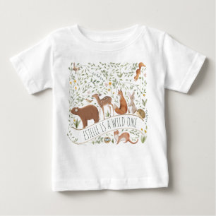 Woodland Animals Forest Friends Baby Shower Baby T-Shirt