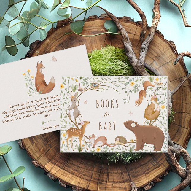 Woodland Animals Forest Friends Books for Baby Enclosure Card (Creator Uploaded)