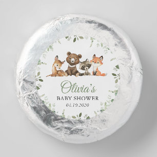 Woodland Animals, Forest, Wild One, Baby Shower Dipped Oreo Cookie Favors