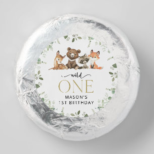 Woodland Animals, Forest, Wild One, First Birthday Dipped Oreo Cookie Favors