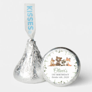 Woodland Animals, Forest, Wild One, First Birthday Hershey®'s Kisses®