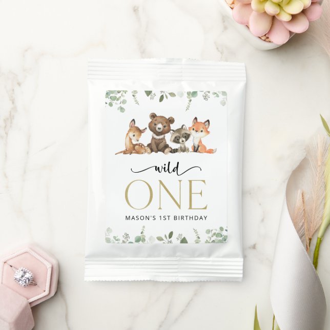 Woodland Animals, Forest, Wild One, First Birthday Hot Chocolate Drink Mix (Wedding)
