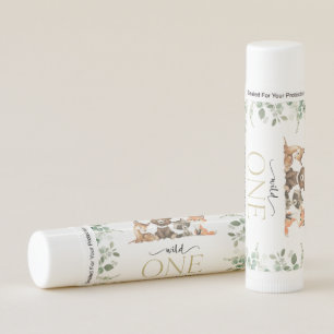 Woodland Animals, Forest, Wild One, First Birthday Lip Balm