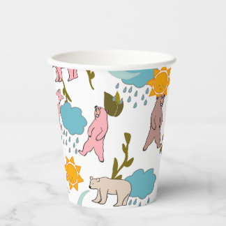 Woodland Animals - Fox and Bear Party Supplies Paper Cups