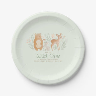 Woodland Animals Gender Neutral Baby Shower  Paper Plates