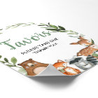 Woodland animals greenery baby shower favors sign