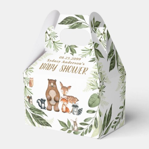 Woodland Animals Greenery Baby Shower Thank You