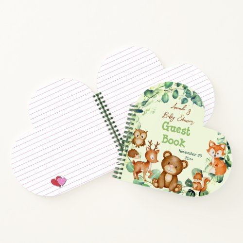 Woodland Animals Greenery Eucalyptus Guest Book