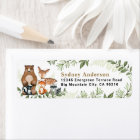 Woodland Animals Greenery Forest Return Address