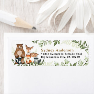 Fern Leaves Return Address Labels | Zazzle