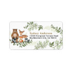 Woodland Animals Greenery Forest Return Address 