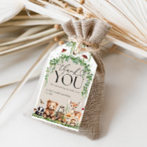 Woodland Animals Greenery Mushroom Baby Shower  Gift Tags