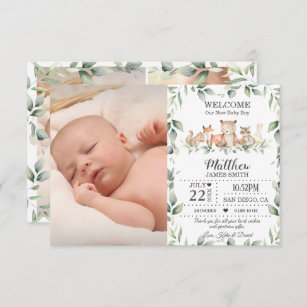 Woodland sales birth announcements