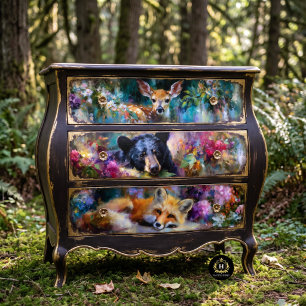 Woodland Animals Handsaw Decoupage Furniture Tissue Paper