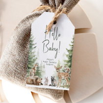 Woodland Animals Hello Baby Baby Shower Thank You Gift Tags