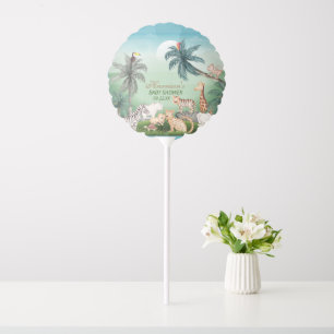 Woodland Animals Jungle Greenery Baby Shower Balloon