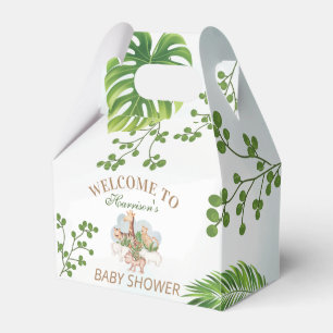 Woodland Animals Jungle Greenery Favor Boxes