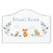 Woodland Animals Kids/Baby Room Door Sign
