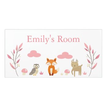 Woodland Animals Kids/baby Room Door Sign by OS_Designs at Zazzle