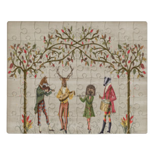 Woodland Animals Minstrel Group Jigsaw Puzzle