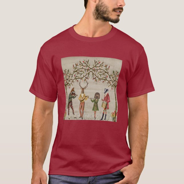 Woodland Animals Minstrel Group T-Shirt (Front)