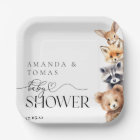 Woodland Animals Modern Baby Shower