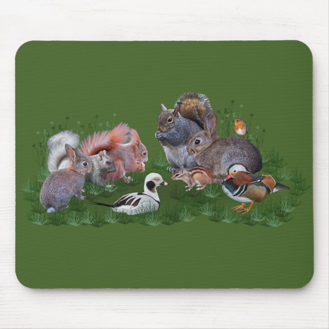 Woodland Animals Mousemat Mouse Pad (Front)