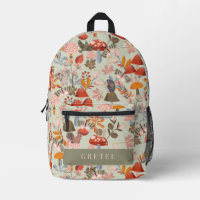 Woodland Animals & Mushroom Tea Green