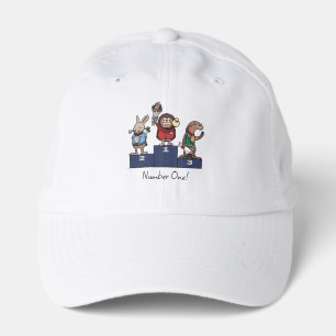 Woodland Animals Number One! Gift Podium Art Performance Cap