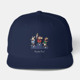 Woodland Animals Number One! Gift Podium Art Visor