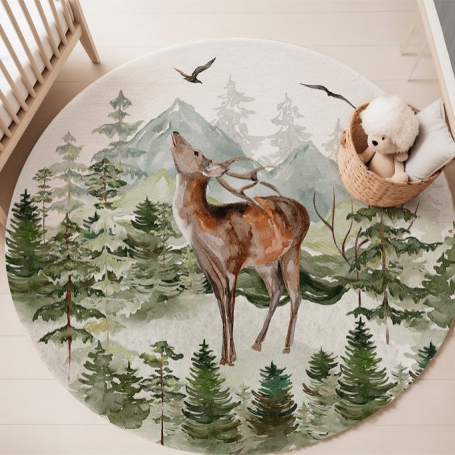 Woodland Animals Nursery, Deer Rug (Creator Uploaded)