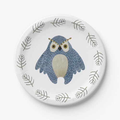 Woodland Animals Owl Paper Plates