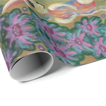 Woodland Animals Painting Wrapping Paper by ch_ch_cheerful at Zazzle