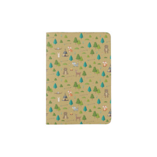 Woodland Animals Pattern Passport Holder