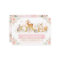 Woodland Animals Pink Gold Floral 1st Birthday