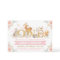 Woodland Animals Pink Gold Floral 1st Birthday