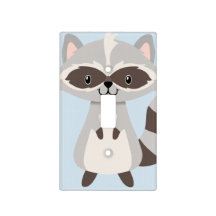 Woodland Animals Raccoon Light Switch Cover