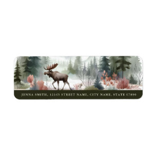 Woodland Animals Return Address Labels