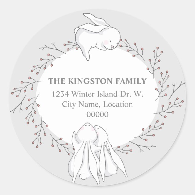 Woodland Animals Return Address Seal (Front)