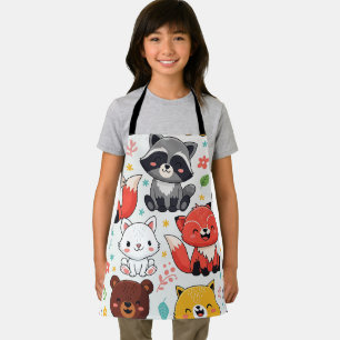 Woodland Animals Seamless Apron