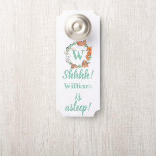 Insignia Princess is Sleeping Baby Girl Door Hanger