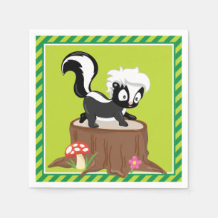 Woodland Animals   Skunk Napkins
